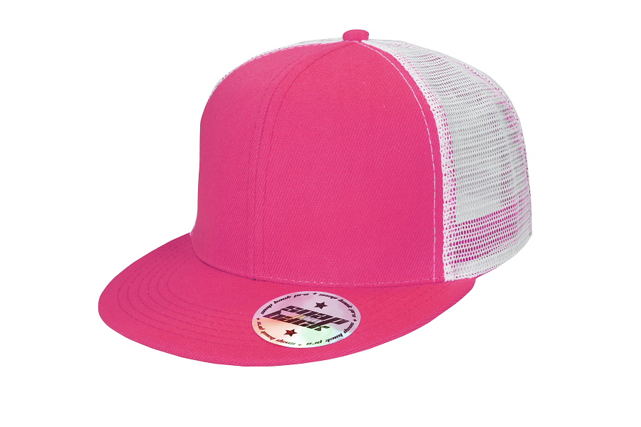 Trucker cap różowy / biały