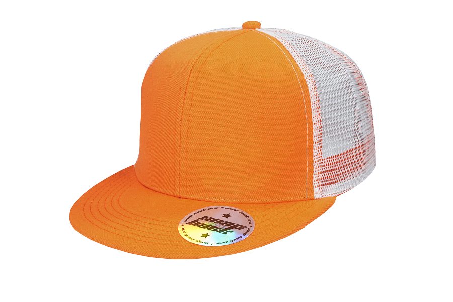Trucker cap pomarańczowy / biały